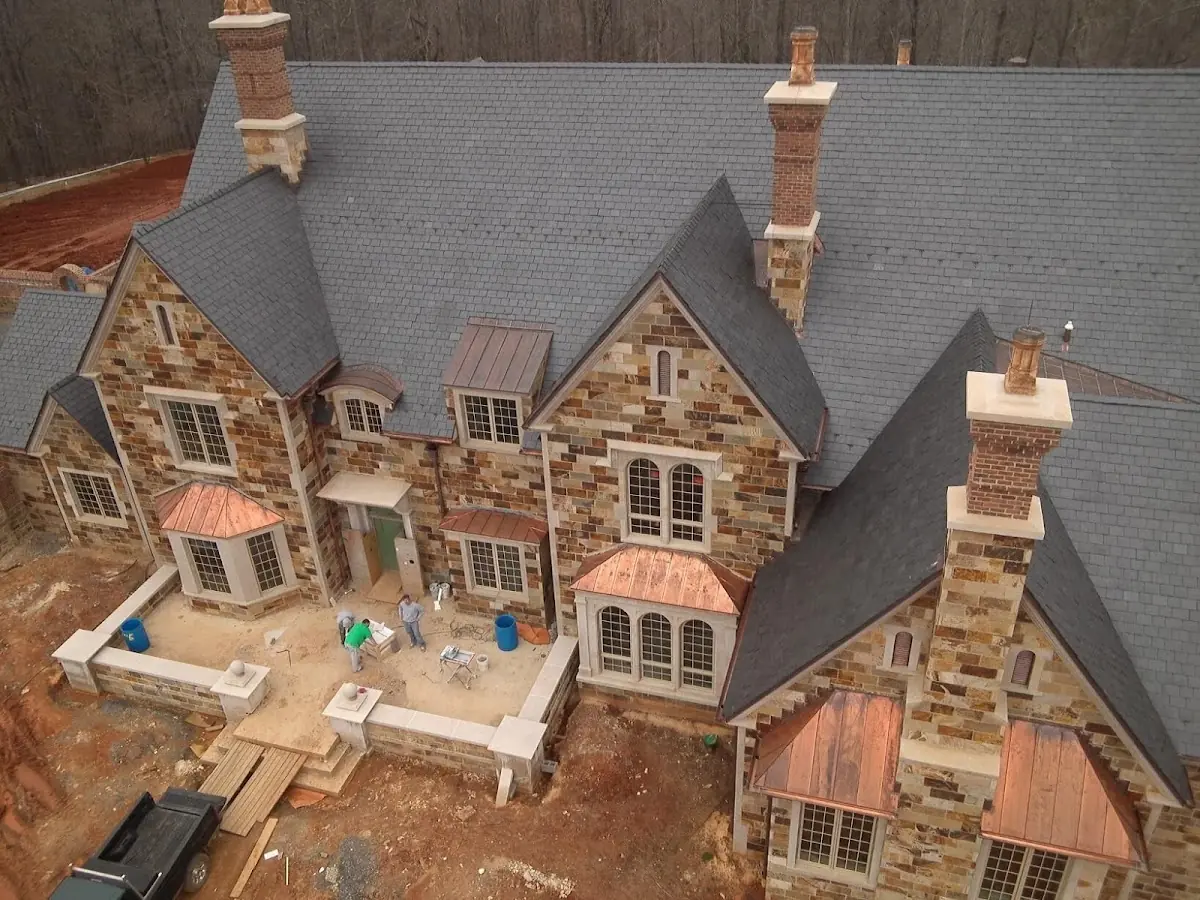 Craftsman Roofing Slate Roof Repair project in Oaks of Shenandoah